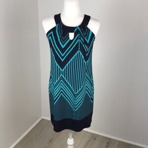 Sweet Storm Blue Keyhole Dress Size S NWOT